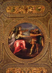 Allegorie von Geschwindigkeit, Mühe und Übung, von der Decke der Bibliothek